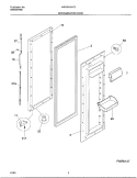 REFRIGERATOR DOOR Diagram and Parts List for MRS26LGJC2  Frigidaire Refrigerator