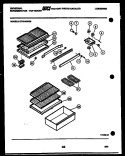 SHELVES AND SUPPORTS Diagram and Parts List for GTN140WG3  Frigidaire Refrigerator