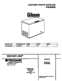COVER Diagram and Parts List for GFC05M3EW2  Gibson Freezer