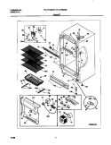 CABINET Diagram and Parts List for FFU17F9GW2  Frigidaire Freezer