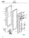 FREEZER DOOR Diagram and Parts List for FRS22ZRGB3  Frigidaire Refrigerator