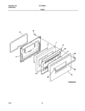 DOOR Diagram and Parts List for FLF316WHSC  Frigidaire Range