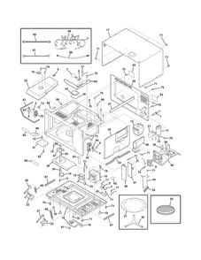 Microwave Diagram and Parts List for EW27MC65JS3  Electrolux Microwave Oven Combo