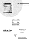 COVER Diagram and Parts List for FEB27S6DCA  Frigidaire Wall Oven