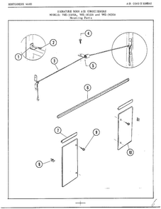 Mounting Diagram and Parts List for 5100A  Frigidaire Air Conditioner
