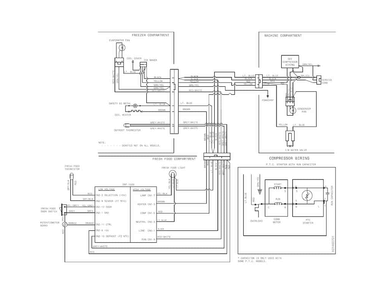 Wiring Diagram Diagram and Parts List for 25360022412  Kenmore Refrigerator