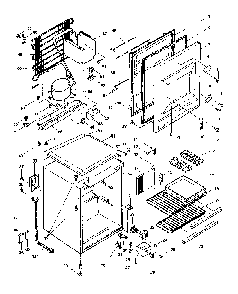 Cabinet Parts Diagram and Parts List for 5648972500  Kenmore Refrigerator