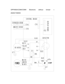 Wiring Diagram Diagram and Parts List for 25377110511  Kenmore Air Conditioner