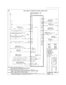 Wiring Diagram Diagram and Parts List for FGES3065KFE  Frigidaire Range