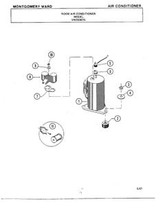 Room Air Conditioner Page 7 Diagram and Parts List for 5367A  Frigidaire Air Conditioner