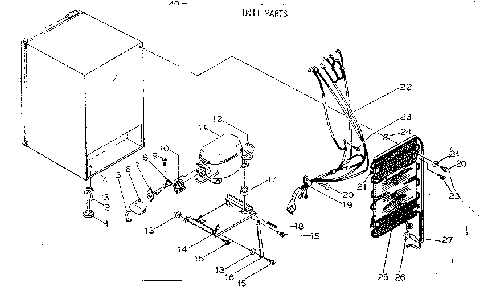 Unit Parts Diagram and Parts List for 1267966021  Kenmore Ice Maker