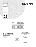 COVER Diagram and Parts List for TEF242BW5  Tappan Range