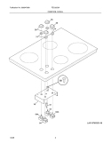 CONTROLS Diagram and Parts List for FEC32S6ASF  Frigidaire Cooktop