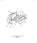 Part Location Diagram of 8003340 Frigidaire PANEL-OVEN DOOR