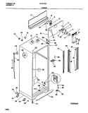 CABINET Diagram and Parts List for FRT21TRCD0  Frigidaire Refrigerator