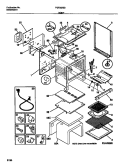 BODY Diagram and Parts List for FGF352SBWA  Frigidaire Range