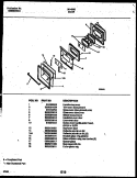 DOOR PARTS Diagram and Parts List for 30-4382-23-01  Tappan Range