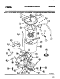 WASHER OUTER TUB, INNER TUB, SUB TO Diagram and Parts List for F21C445CS0  Frigidaire Washer