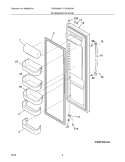 REFRIGERATOR DOOR Diagram and Parts List for FGHS2669KE0  Frigidaire Refrigerator