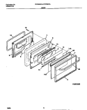 DOOR Diagram and Parts List for FEF352CASE  Frigidaire Range