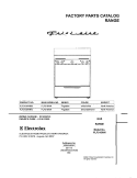 COVER Diagram and Parts List for FLF316WHSB  Frigidaire Range