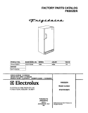 COVER Diagram and Parts List for FFU21C3AW1  Frigidaire Freezer