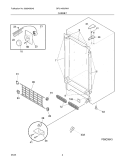 CABINET Diagram and Parts List for GFU14M3AWA  Gibson Freezer