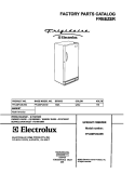 COVER Diagram and Parts List for FFU20FC6CW0  Frigidaire Freezer