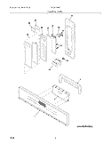 CONTROL PANEL Diagram and Parts List for GLEB27M9FBA  Frigidaire Microwave Oven Combo