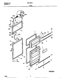 DOOR Diagram and Parts List for MRT16NRED0  Frigidaire Refrigerator