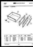 DRAWER PARTS Diagram and Parts List for 30-4999-08-01  Tappan Range