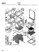 BODY Diagram and Parts List for WEF352BAWA  Frigidaire Range