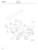 BACKGUARD Diagram and Parts List for MEF365BHW3  Frigidaire Wall Oven