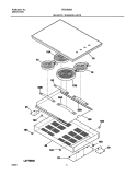 MAINTOP Diagram and Parts List for FEC30S6ABC  Frigidaire Cooktop