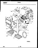 ICE DOOR, DISPENSER AND WATER TANKS Diagram and Parts List for FRS22WHAW0  Frigidaire Refrigerator