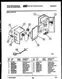 ELECTRICAL PARTS Diagram and Parts List for AS147P1A1  Frigidaire Air Conditioner