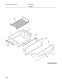 DRAWER Diagram and Parts List for PLEW27S3FCA  Frigidaire Warming Drawer