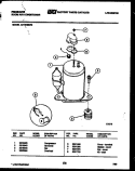 COMPRESSOR PARTS Diagram and Parts List for AR18NS8F2  Frigidaire Air Conditioner