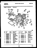 INTERIOR PARTS Diagram and Parts List for MVH1190P  Frigidaire Microwave