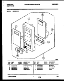 CONTROL PANEL Diagram and Parts List for FMS062T1B1  Frigidaire Microwave