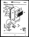 SYSTEM AND AUTOMATIC DEFROST PARTS Diagram and Parts List for RT15F4WU2B  Gibson Refrigerator