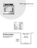 COVER Diagram and Parts List for CPEB27S9DC1  Frigidaire Wall Oven