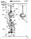 TRANSMISSION Diagram and Parts List for LCE462LL2  Frigidaire Washer
