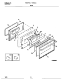 DOOR Diagram and Parts List for TEF387CCTB  Tappan Range