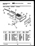 BROILER DRAWER PARTS Diagram and Parts List for GF720NW3  Frigidaire Range