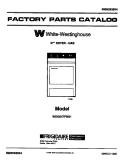 COVER Diagram and Parts List for WDG547PBS1  Frigidaire Dryer