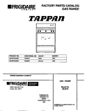 COVER Diagram and Parts List for 30-2272-23-06  Tappan Range