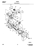 CONTAINER / DRIVE Diagram and Parts List for FRS26ZRFW3  Frigidaire Refrigerator