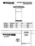 COVER Diagram and Parts List for MRT15CNCY2  Frigidaire Refrigerator