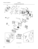 RECOMMENDED SPARE PARTS Diagram and Parts List for CAE15ESRA  Crosley Air Conditioner